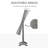 Floor Standing Jewelry Cabinet, Lockable Jewelry Organizer With Full-Length Mirror, And 3 Adjustable Angles