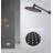 Rainfall Shower Head With 11" Adjustable Arm – High-Pressure Stainless Steel Rain Shower, Ultra-Thin Design (10-Inch)-113452202