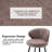 360° Swivel Modern Bar Stool, 26" Upholstered Counter Height Bar Stools With Wingback, Soft Linen Fabric, Counter Chairs With Arm For Kitchen Island Or Home Bar-1474080251