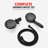 Sumerain High Pressure 3-way Rainfall Combo For Couple With Stainless Steel Hose, Dual 8 Spray Settings Shower Head And Hand Held Shower Separately Or Together-111636632