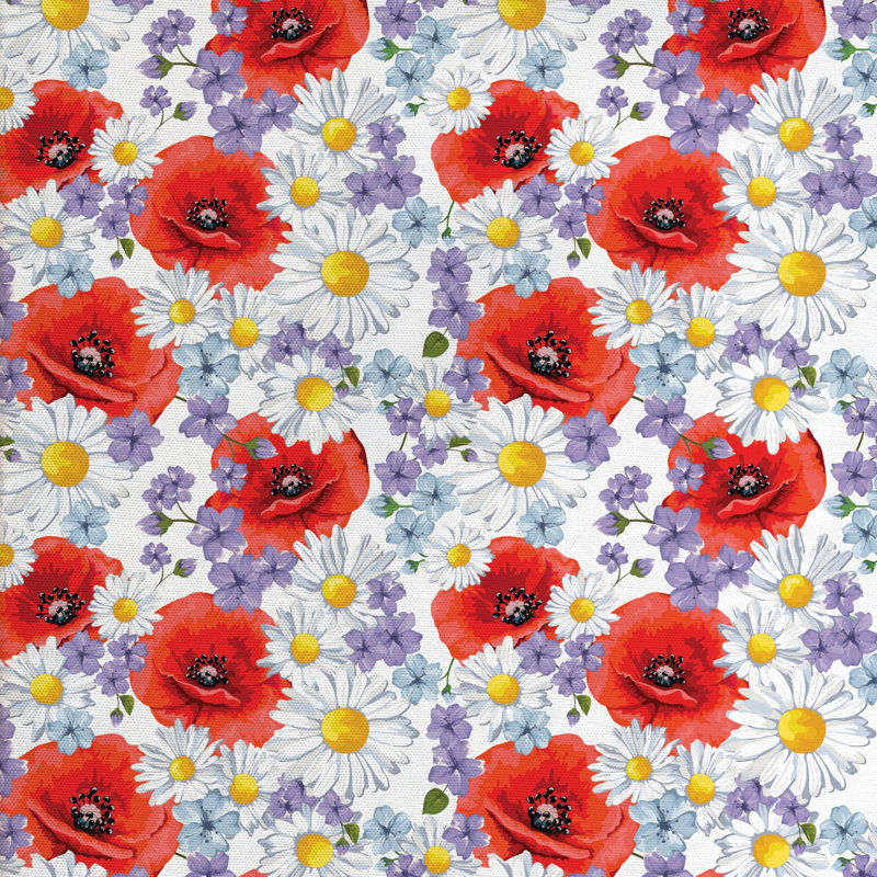 Tissu floral, l 58 po x L 72 po