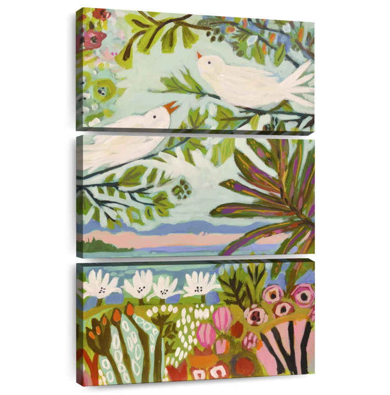 Brampt Birds In The Garden I, 32" H x 20" W