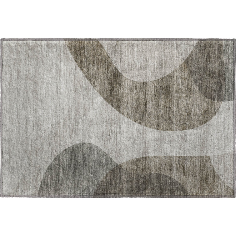 Premium Machine Washable Arnette Taupe Rug