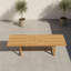 Ensemble de table de salle à manger extensible rectangulaire 13 pièces Whately | Finition teck | Idéal pour le patio, la table brun clair et les chaises beiges-881821228-881821230