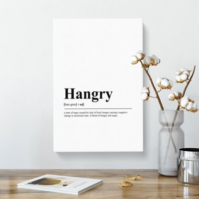 Hangry - Wrapped Canvas