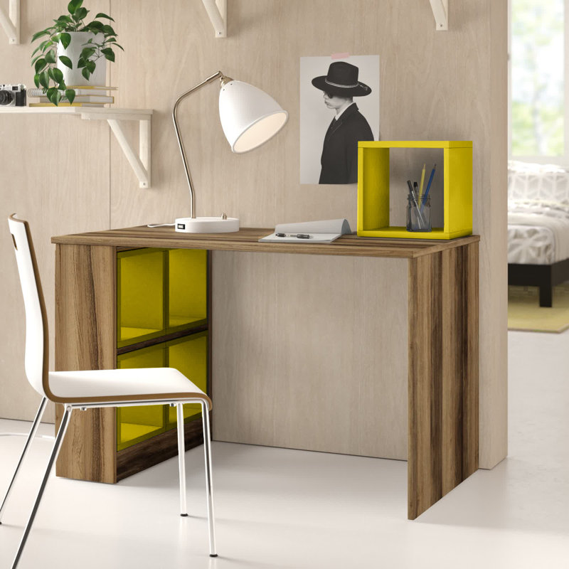 Liutulf Computer Desk, Yellow