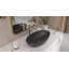 Lavabo de salle de bain vasque en résine 25,5 po x 13,7 po Badeloft WB-04-MBLK-138194082