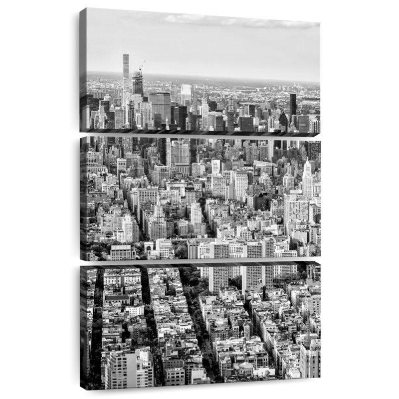Sirci Manhattan Cityscape BW, H 45 po x l 28 po