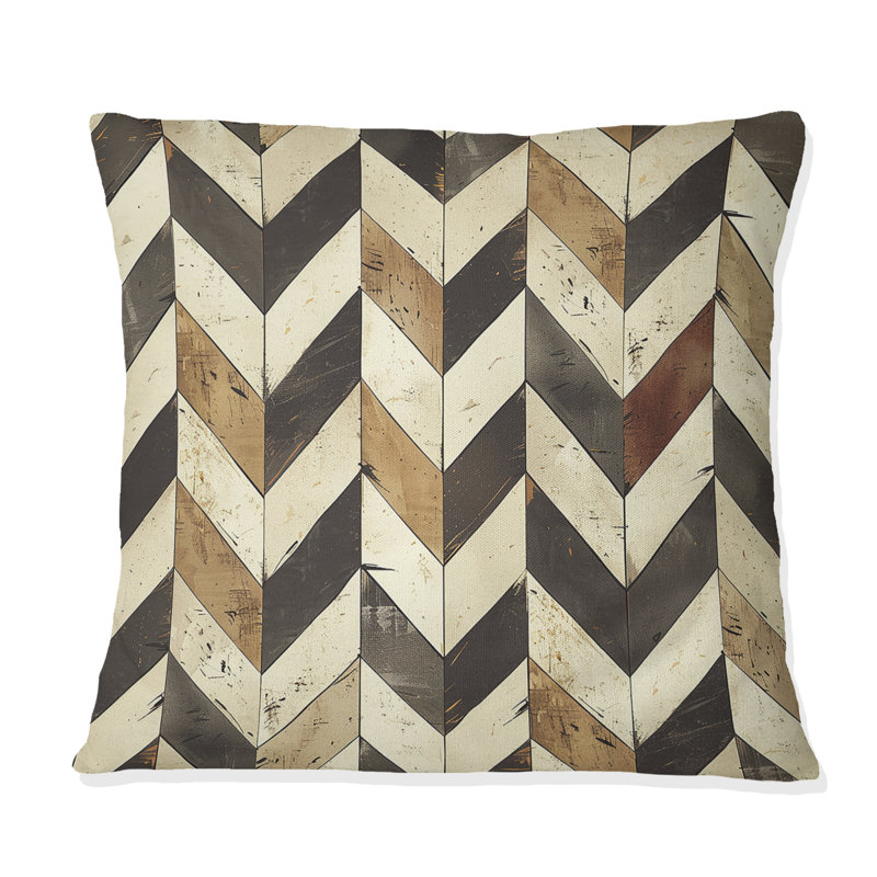 Coussin Brown, H 16 po x l 16 po