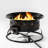 19 Inch Portable Propane Gas Fire Pit, 50000 BTU with Lava Rocks for Patio and Backyard Gatherings
