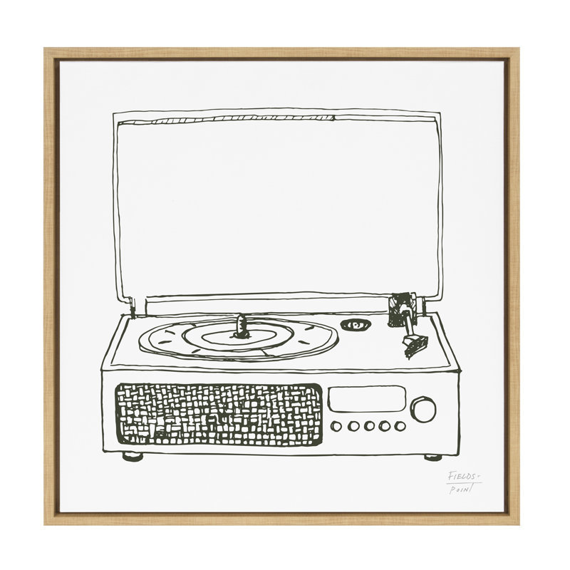 Reproduction d'art sur toile encadrée Victrola