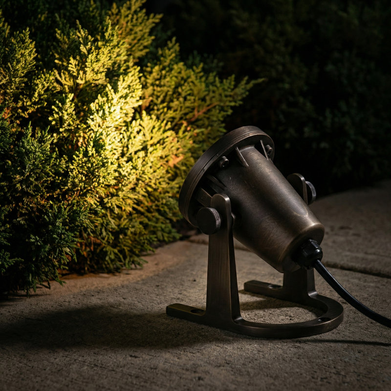 Projecteur 1 lumière bronze antique à basse tension
