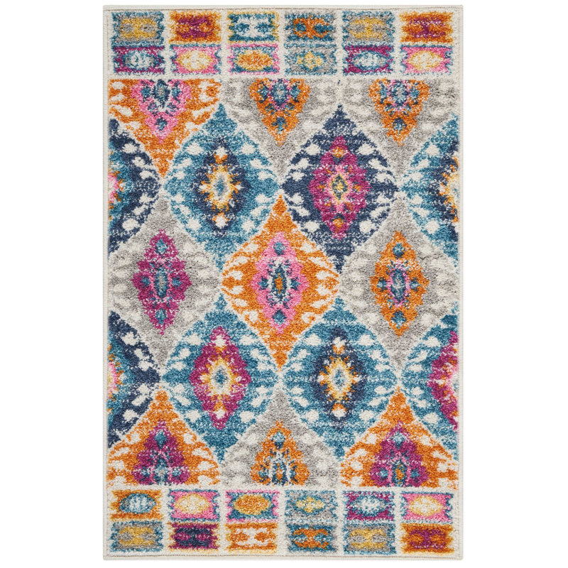 Tapis multicolore, Rectangle 22 po x 34 po