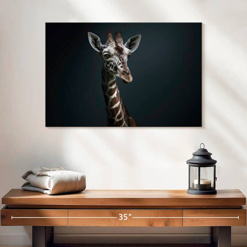 Brampt Giraffe Pondering, 16" H x 24" W