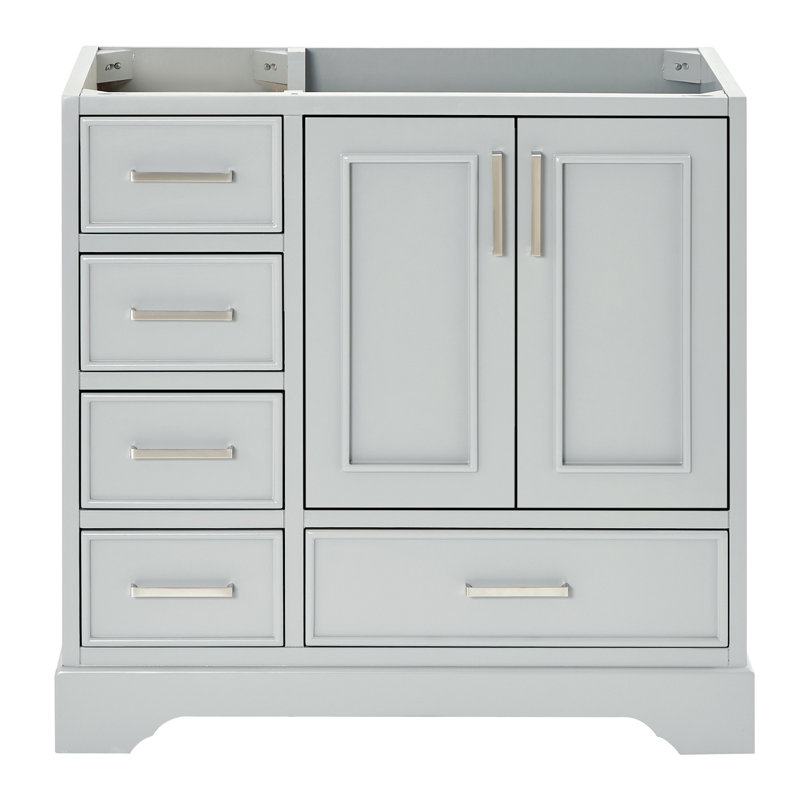 Peightyn 36.75'' Single Bathroom Vanity Base Only, Gray