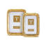 Set Of 2 Gold Leaf Photo Frame