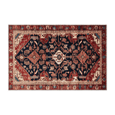 Tapis d'intérieur et d'extérieur brun Persian