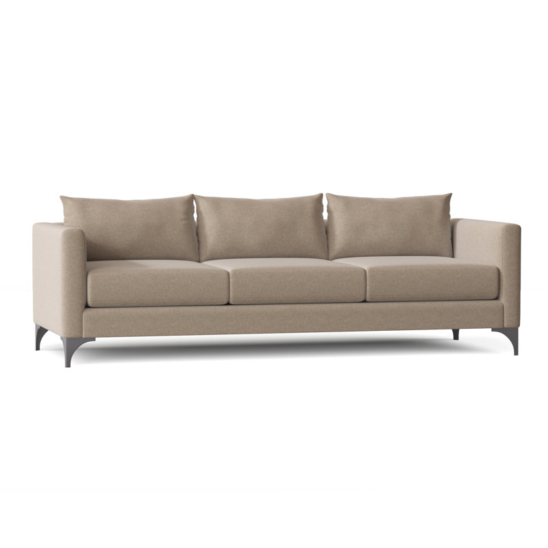 Vess 87'' Upholstered Sofa, Crafty Sand