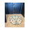 Round Multicolor Black Ethnic Pattern Detailed Woven Base Modern Decorative Machine Washable Rug