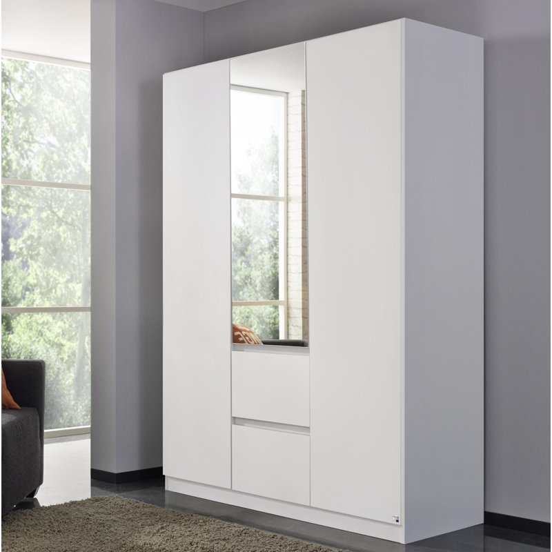 Nidda 3 Door Wardrobe, Alpine White