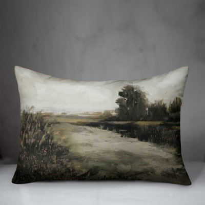 Antique Landscape Indoor / Outdoor Pillow