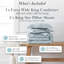 Southshore Fine Linens Pure Melody Oversized Comforter Set with Pillow Shams, Soft Double-Brushed Microfiber 240 GSM Down Alternative All-Season Bedding, King / California King, Aqua-704712489-704712486