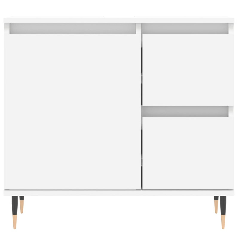 Brizia Bathroom Cabinet, White