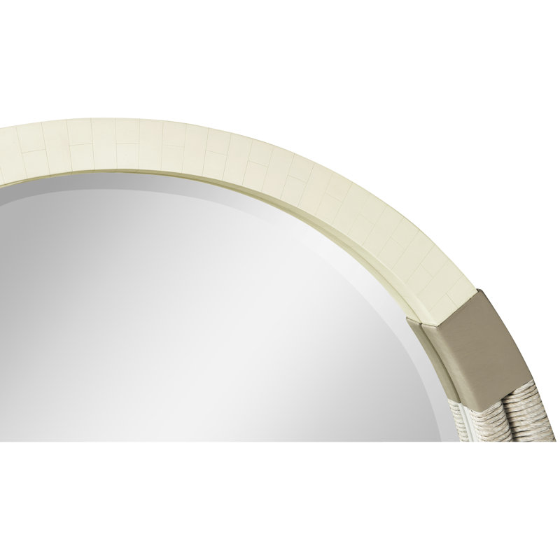 Water Oval Danish Cord Wall Mirror