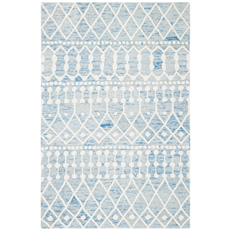 Kimber Hand Tufted Wool Southwestern Rug, Rectangle 4' x 6'