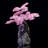 Healing Rose Quartz Gemstone Tree on Amethyst Crystal | Home Decor