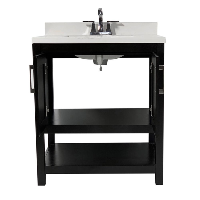 Base de meuble-lavabo simple 31 po Agu seulement, Espresso