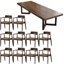 Modern solid wood rectangular dining table set