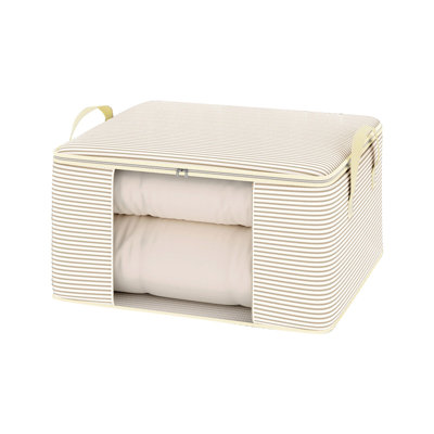  Quilt Storage Bags Moving Packing Bags, Large Capacity Storage Bins Portable Storage Containers with Reinforced Handles for Blanket, Comforter, Bedding