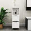 Armoire de salle de bain avec 2 tiroirs et 1 tablette de rangement