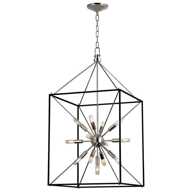 Glendale 13 Light Lantern, Polished Nickel