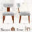 Mid Century Linen Modern Upholstered Dining Chairs Set of 4 With Wood Legs,Linen Grey-1688756857
