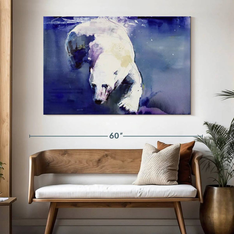 Brampt Underwater Bear, 34" H x 51" W
