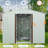Outdoor Metal Shed 8ft X 4ft With Aluminium And Lock White Robust Structure Padlock