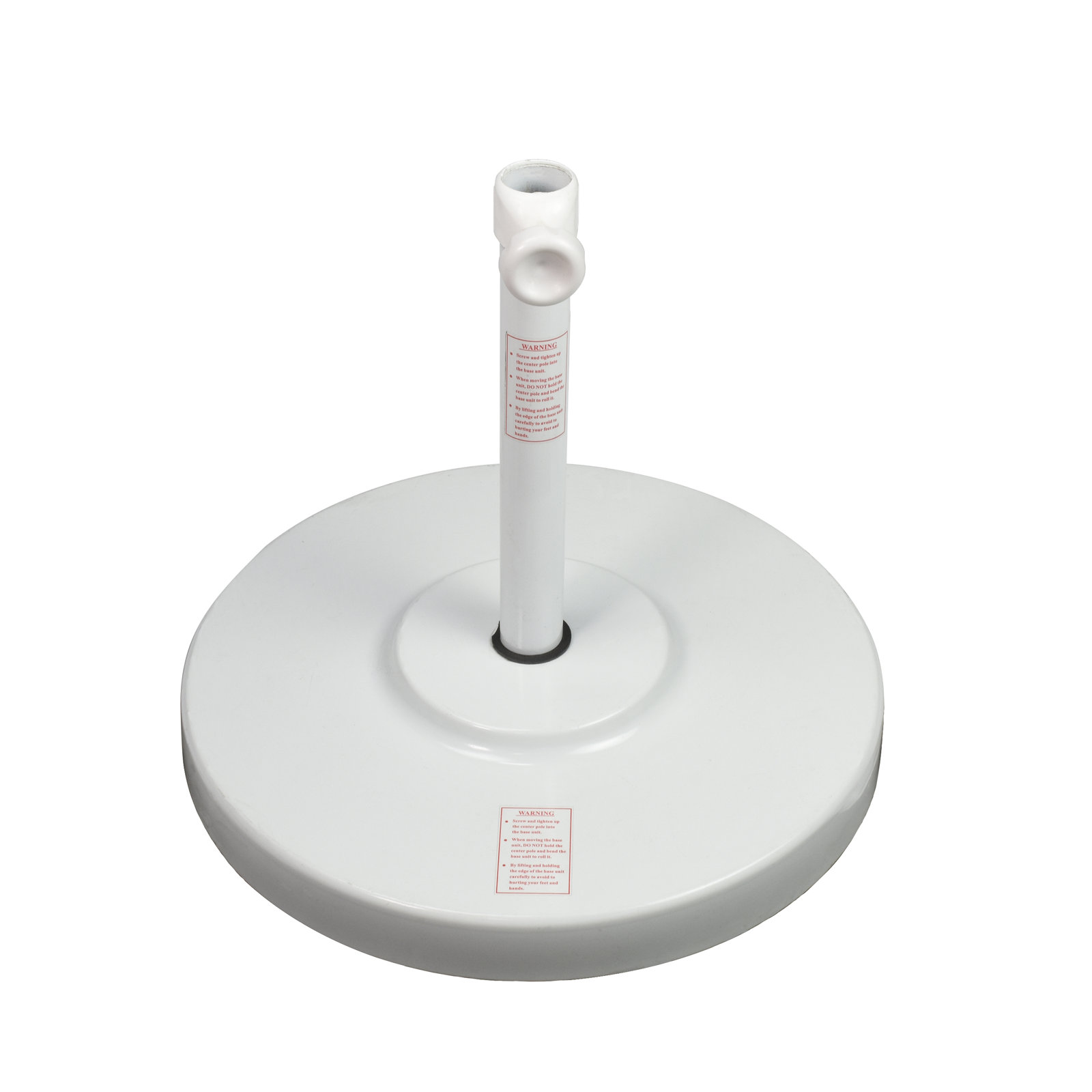 Harmonee Metal Free Standing Umbrella Base, White