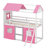 Bunk Wood House Bed With Elegant Windows-1511870977