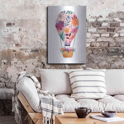 «Floral Ballooning» par Rachel Nieman, art mural en métal
