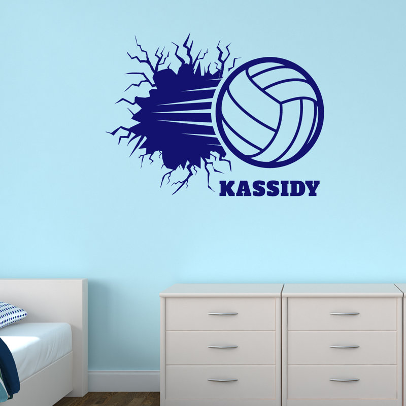 Sports Wall Decal, Navy Blue, Yes