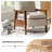 Gladys Mid-Century Modern Genuine Leather Pushback Recliner-129457399