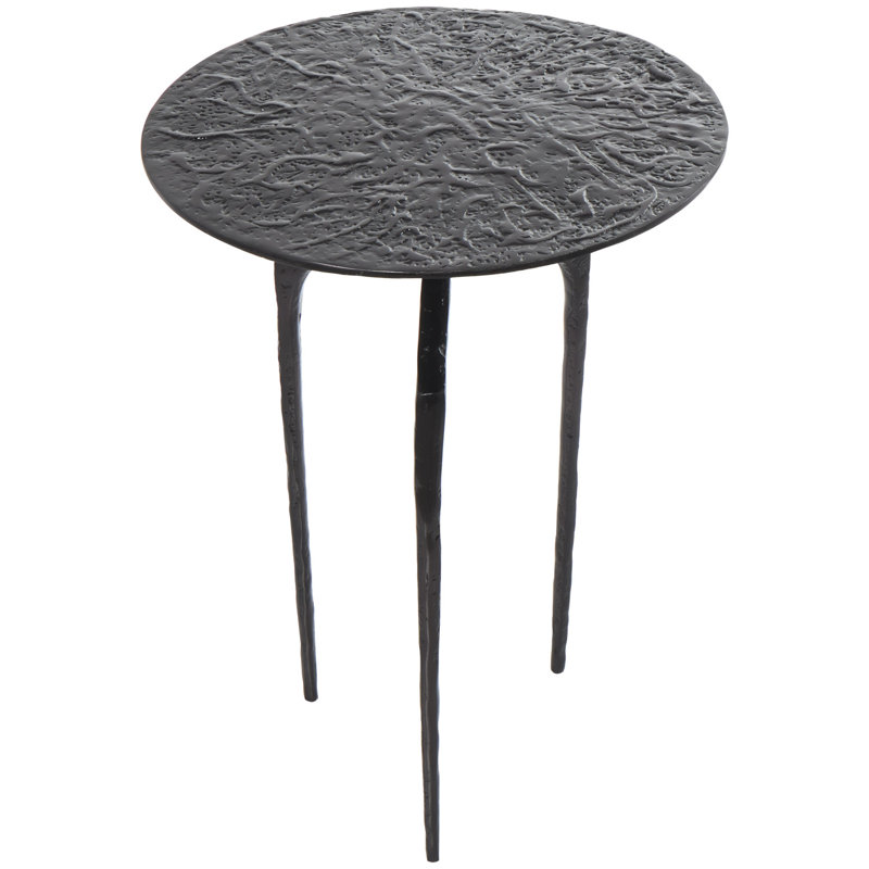 Table d'appoint Cole and Grey, gris, H 21,9 po x l 14,65 po x P 14,65 po