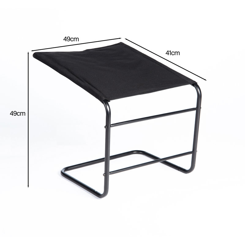 Aryas Wide Cover Footrest, Black