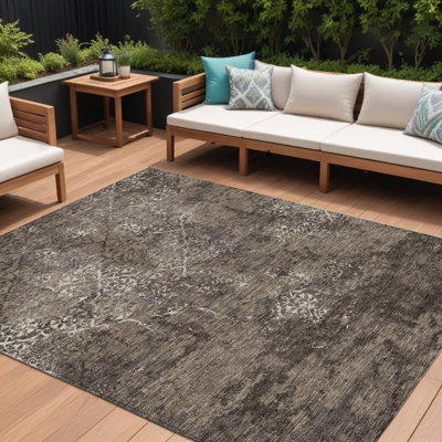Tapis lavable intérieur / extérieur ivoire 8 pi x 10 pi