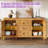 Dorne 60" Modern High Gloss Burl Sideboard with Adjustable Shelves, Yellow-99478708