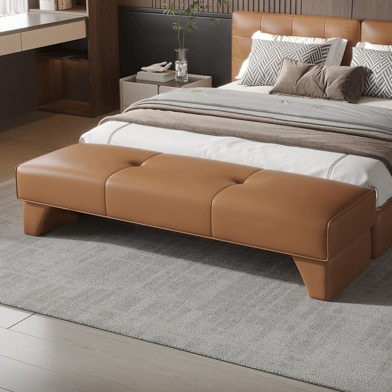 Banc avec revêtement, H 17,72 po x l 78,74 po x P 19,69 po, Orange