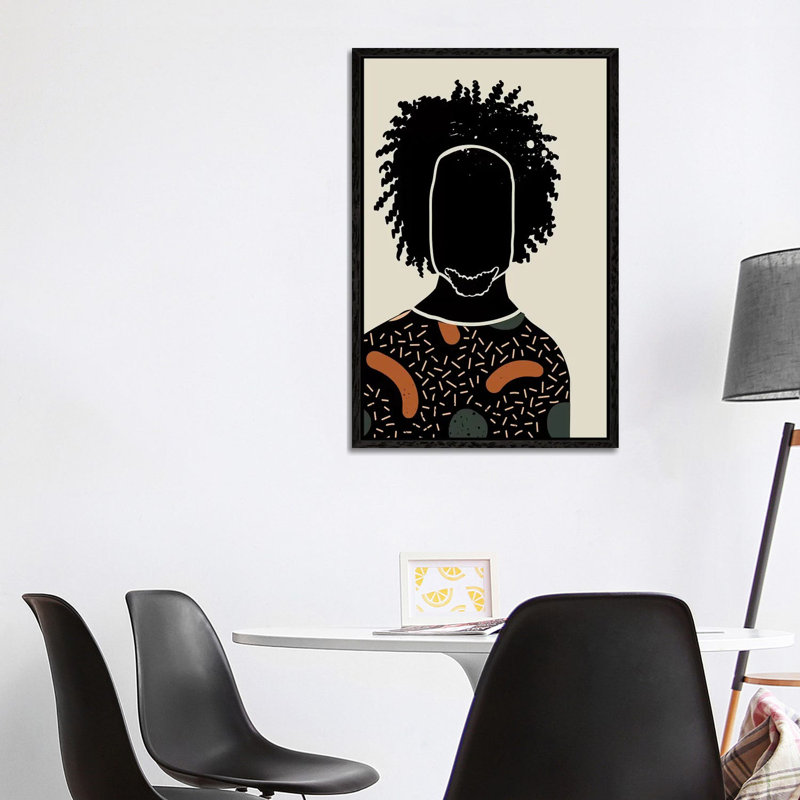 Black Hair IX by Domonique Brown - Print on Canvas, Black Framed Canvas, 101.6 cm H x 66.04 cm W