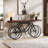 70.9'' Extra Long Console Table with Bicycle Base, Narrow Sofa Table Industrial Entryway Table-1566125484-1569280343